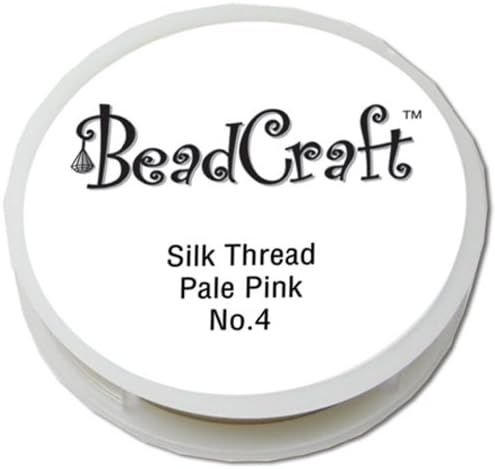 Silk Bead Cord Thread Round Spool Pale Pink 8