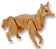 3-D Wooden Puzzle - Small Red Fox -Affordable Gift for your Little One! Item #DCHI-WPZ-M026A