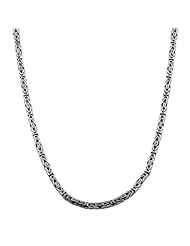 Oxidized Sterling Silver 2.5-mm Bali Chain