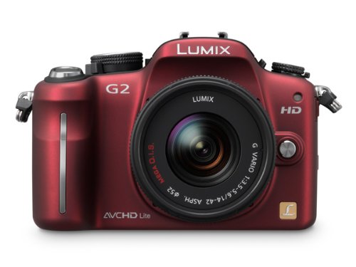 Panasonic Lumix G2 12.1MP Compact System Camera Kit - Red