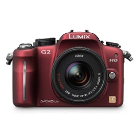 Panasonic Lumix G2 12.1MP Compact System Camera Kit - Red
