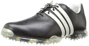 adidas Men's Adipure Golf Shoe,Black/Tour White/Black,14 M US