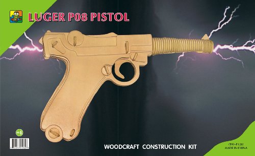 41nl qm9MIL 3d Wooden Puzzle luger P08 Pistol