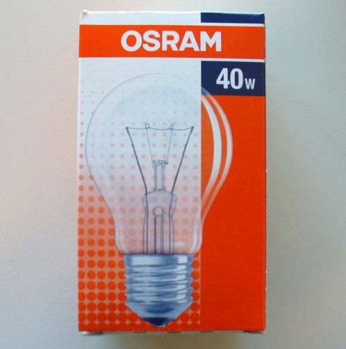 OSRAM Glühlampe AGL / 40 W / 230 V / E27 / klar
