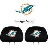 Team ProMark Miami Dolphins Head Rest Covers - Set of 2