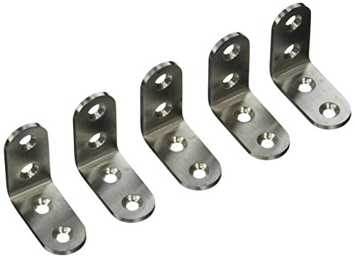 40mm x 40mm Right Angle Stainless Steel Corner Bracket 5 Pcs