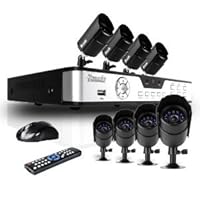 Zmodo PKD-DK0855-500GB 8-Channel DVR Security System with 8 CMOS IR Cameras, 500 GB Hard Drive, and Remote Web/Mobile Access