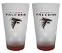 Atlanta Falcons Frosted Pint Glass (16-Ounce, Set of 2)