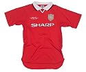 Score Draw Official Retro Manchester United 1999 European Cup Final Shirt