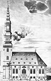 Franz Nikolaus Rolffsen (Hamburg, Grosse Michaelis church with a flash drive) Art Poster Print - 11
