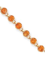 14k Gold Completed Fancy Citrine Bracelet