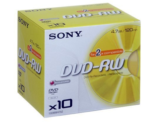 Web market place, le comparateur de prix du web: Sony DMW47A - 10 x DVD-RW - 4.7 Go 1x  ...
