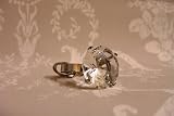 DIAMOND RING KEYRING IN GIFTBAG KEY RING KEY FOB ENGAGEMENT BLING