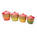 Certified International Hot Tamale 4-Piece Canister Set