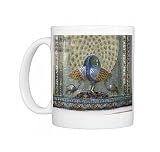 Glass mosaic peacock dating from the late 19th century Photo Mugs