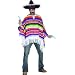 MENS NEW MEXICAN PONCHO WILD WEST FANCY DRESS COSTUME