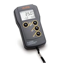 Hanna Instruments HI935005 K-Type Waterproof Thermocouple Thermometer, -50 to 1350 Degrees C; -58 to 2462 Degrees F, Accuracy of + or - 0.2% of Full Scale