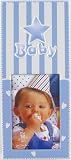 Striped Baby Photo Frame, Blue