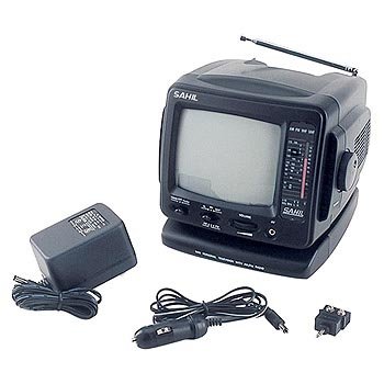 5.5 Inch Portable Black & White TV