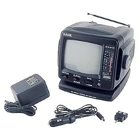 5.5 Inch Portable Black & White TV