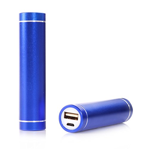 PowerBoost X1 2600mAh Premium Portable iPhone Charger Rechargeable Battery With USB To 8-pin Connector Cable (Works with iPhones 5 / 5s / 6) And With USB To Micro USB Cable (Works With Most Android Phones) from Duroplus (Blue)