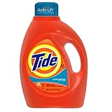 Tide 2x Ultra Liquid Detergent, Clean Breeze Scent with Actilift, 100-Ounce Bottles