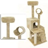 Deluxe 52" Cat Tower Tree Condo Scratcher Furniture Kitten House Hammock New
