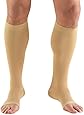 Truform 0865, Compression Stockings, Below Knee, Open Toe, 20-30 mmHg, Beige, Small