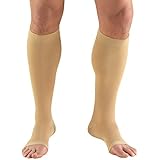 Truform 0865, Compression Stockings, Below Knee, Open Toe, 20-30 mmHg, Beige, Small
