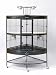 Black Corner Parrot Cage with Stand - 3158BLK