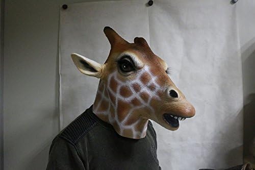 Latex Giraffe AnimMask By Crazy Halloween Mask