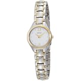 Seiko Women's SUJG06 Two-Tone White Dial Dress Watch