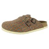 BIRKISBirkenstockCamdenWomensMensUnisexPlaidBirkoFeltShoeClogsOxfordBrown
