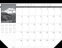 House of Doolittle Compact Black on White Desk Pad Calendar 13 Months December 2010 to December 2011, 18.5 x 13 Inch, Photos, Recycled (HOD1226)