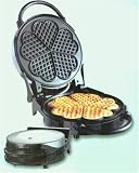 SAACHI - SA-1810 CHROME PLATED HEART SHAPED WAFFLE MAKER 220V-240V(THIS PRODUCT CANNOT BE USED IN AMERICA)