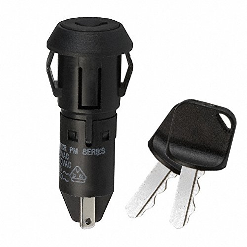 SW KEYLOCK SNAP SPST 4A BLK 125V