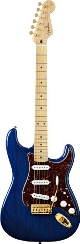 Fender Deluxe Players Strat, Maple Fretboard - Saphire Blue Transparent On Sale