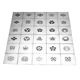 盛光 真鍮型板 家紋型板 30枚セット 大 70径 DUSK-0730