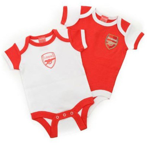 Arsenal FC Authentic EPL Baby Body Suit 2 Pack OS 6-9 Months