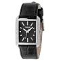 Fossil Women's FS4417 Black Leather Crystal Watch