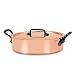 Mauviel Cuprinox Rondeau Pan with Handles and Lid