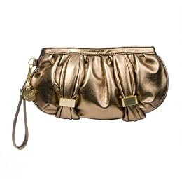 Botkier bronze wristlet clutch