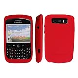 Silicone Case Cover for BlackBerry 8900 Red
