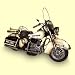Küche & Haushalt : Pures Blech Harley 1976,41,5x15x28 cm Blechminiatur