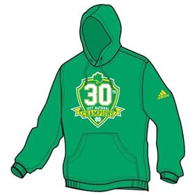 Notre Dame National Champions 30th Anniversary Patched Up Fleece Hoody