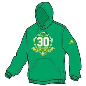 Notre Dame National Champions 30th Anniversary Patched Up Fleece Hoody
