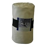 Hammaka 7040-HMKA White Bone Color Blanket (Short Fur) Bone