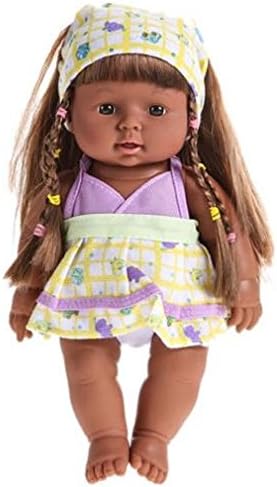 Realistic African American Baby Doll - Yellow Dress