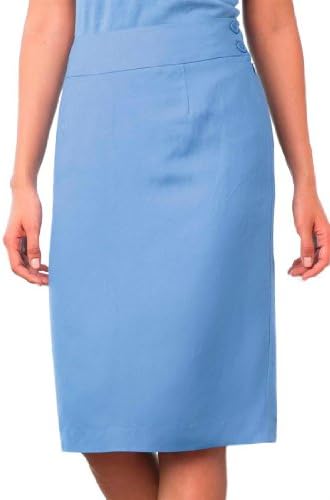 Jessica London Women's Plus Size Linen-Blend Skirt