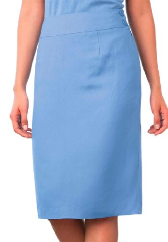 Jessica London Women's Plus Size Linen-Blend Skirt